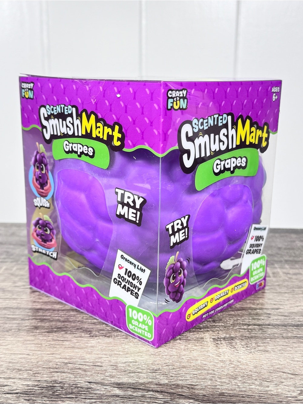 NEW SmushMart Scented Grape Squish Toy